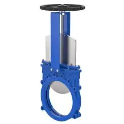 Bidirectional knife gate valve with ductile-iron body and EPDM seat, DN150, PN10. PA520 series 