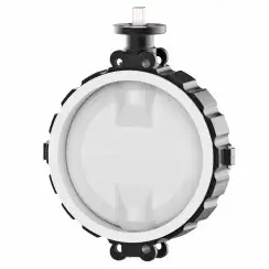 Wafer type lined butterfly valve with stainless-steel + molybdenum body and stainless steel with molybdenum disk and PTFE seat, DN500, PN10. PA200 series 