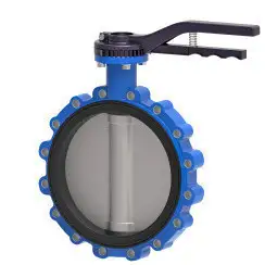 Wafer type butterfly valve and ductile iron disk and EPDM seat, DN200. PA300 series 
