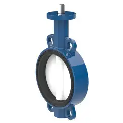 Wafer type butterfly valve and ductile iron disk and EPDM seat, DN50, PN16. PA300 series 