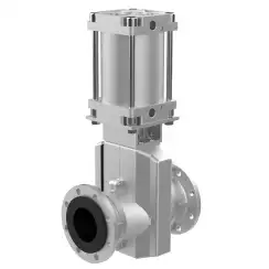 Standart pinch valve with aluminium body and natural rubber seat, DN100, PN10. PA810 series pneumatic actuator