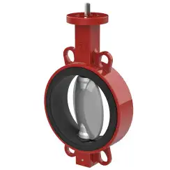 Wafer type butterfly valve and stainless steel with molybdenum disk and EPDM soft seat, DN300, PN16. PA600 series 