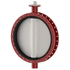 Wafer type butterfly valve with steel body and stainless steel disk and EPDM seat, DN1000, PN10. PA300 series 