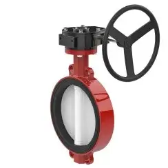 Wafer type butterfly valve with steel body and carbon steel disk and EPDM seat, DN600, PN16. PA300 series 