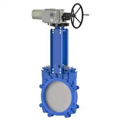 Bidirectional knife gate valve with stainless-steel body and Viton seat, DN600, PN10. PA520 series 