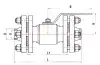 split-body ball valve, DN40, PN160 