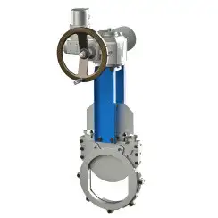 Bidirectional knife gate valve with demountable body with stainless-steel + molybdenum body and EPDM seat, DN250, PN10. PA530 series 
