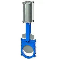 Bidirectional knife gate valve with ductile-iron body and EPDM seat, DN150, PN10. PA520 series 