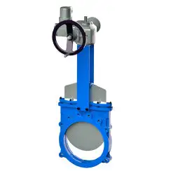 Bidirectional knife gate valve with ductile-iron body and EPDM seat, DN150, PN10. PA520 series 