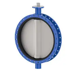Wafer type butterfly valve and ductile iron disk and EPDM seat, DN800, PN10. PA300 series bare stem