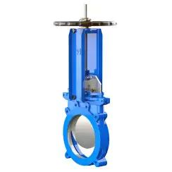 Unidirectional knife gate valve with steel body and EPDM seat, DN200, PN10. PA540 series 