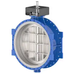 Flanged type butterfly valve with double eccentricity and ductile iron disk and EPDM seat, DN500, PN10. PA700 series 